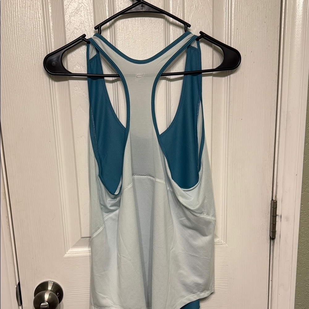 Fabletics Teal and White Tank Top - Picture 4 of 4